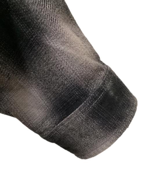 stussy（ステューシー）stussy (ステューシー) Pete Plaid shirt ブラック×グレー サイズ:Lの古着・服飾アイテム