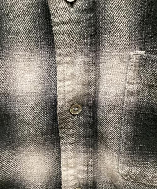 stussy（ステューシー）stussy (ステューシー) Pete Plaid shirt ブラック×グレー サイズ:Lの古着・服飾アイテム