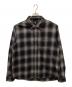 stussy（ステューシー）の古着「Pete Plaid shirt」｜ブラック×グレー