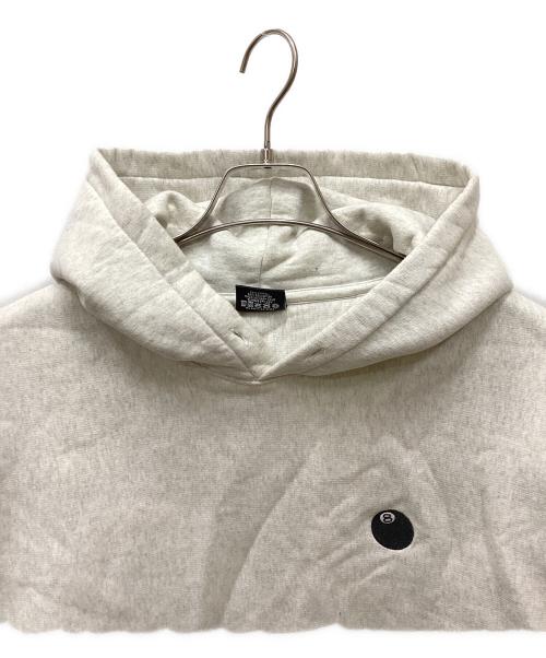 stussy（ステューシー）stussy (ステューシー) 8 BALL EMBROIDERED HOODIE グレー サイズ:Lの古着・服飾アイテム