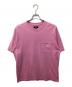 stussy（ステューシー）の古着「刺繍ロゴポケットTシャツ」｜ピンク