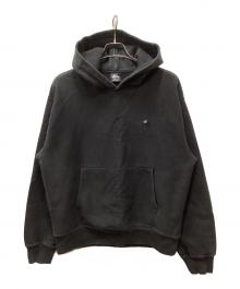 stussy（ステューシー）の古着「8 BALL EMBROIDERED HOODIE/エイトボールエンブロイドフーディー」｜ブラック