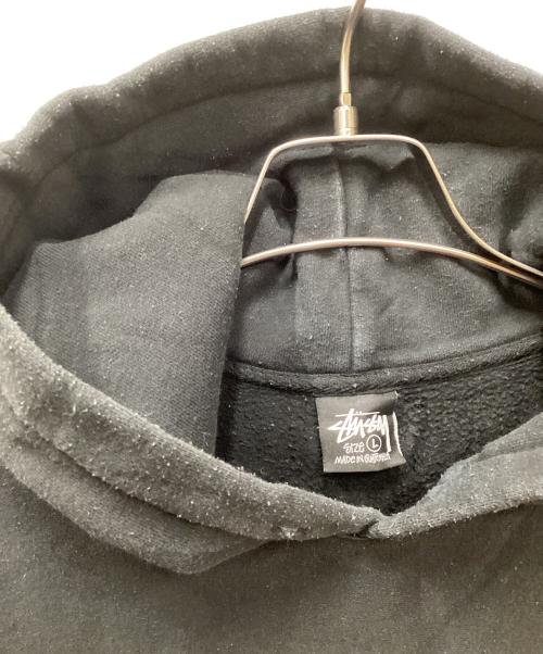 stussy（ステューシー）stussy (ステューシー) 8 BALL EMBROIDERED HOODIE/エイトボールエンブロイドフーディー ブラック サイズ:Lの古着・服飾アイテム