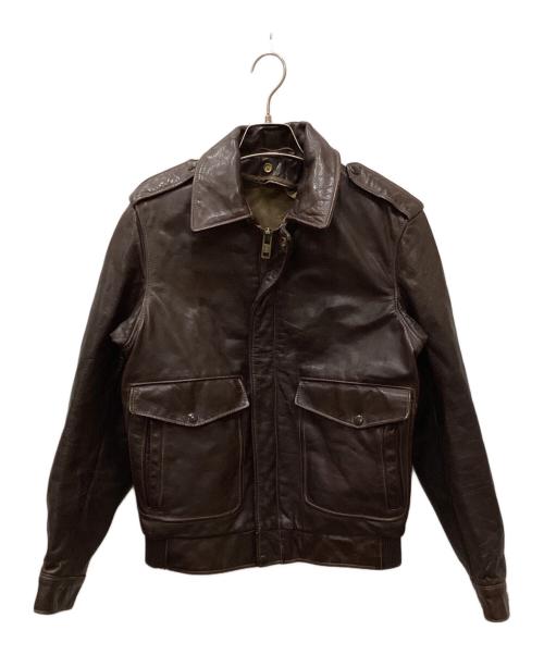 Schott（ショット）Schott (ショット) A-2 フライトジャケット ブラウン サイズ:36の古着・服飾アイテム