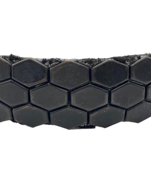 KMRII（ケムリ）KMRii (ケムリ) leather studs belt ブラックの古着・服飾アイテム