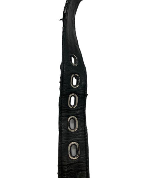KMRII（ケムリ）KMRii (ケムリ) leather studs belt ブラックの古着・服飾アイテム