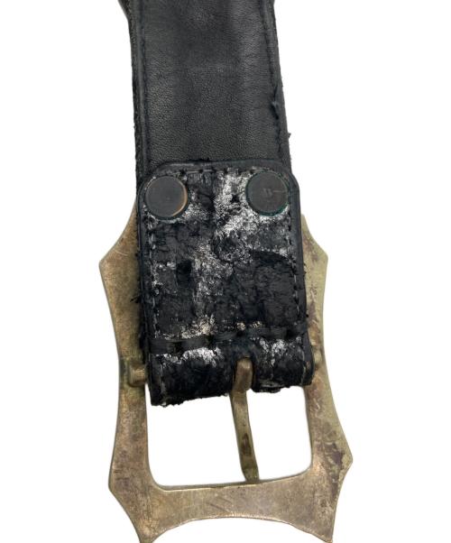 KMRII（ケムリ）KMRii (ケムリ) leather studs belt ブラックの古着・服飾アイテム