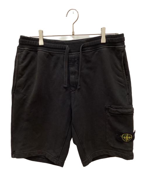 STONE ISLAND（ストーンアイランド）STONE ISLAND (ストーンアイランド) ハーフパンツ ブラック サイズ:Lの古着・服飾アイテム