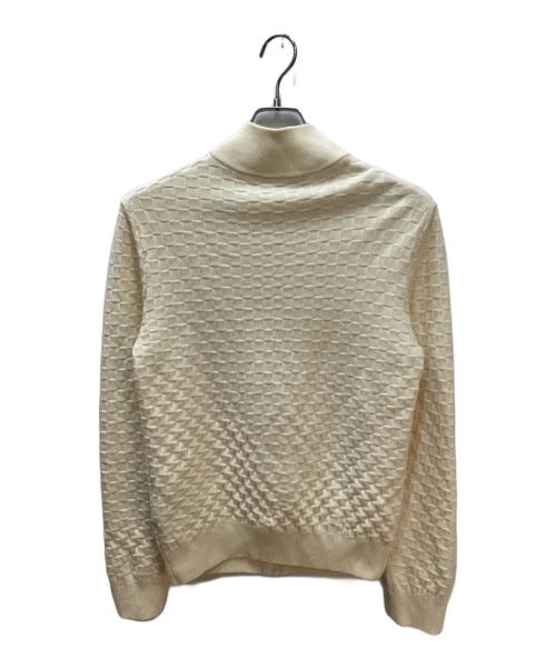 LOUIS VUITTON（ルイ ヴィトン）LOUIS VUITTON (ルイ ヴィトン) ダミエジップアップカーディガン アイボリー サイズ:Lの古着・服飾アイテム