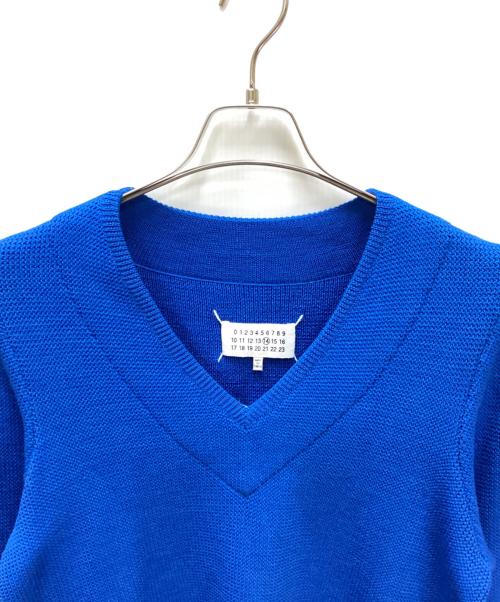 Maison Margiela 14（メゾンマルジェラ 14）Maison Margiela 14 (メゾンマルジェラ 14) Vネックニット ブルー サイズ:Sの古着・服飾アイテム