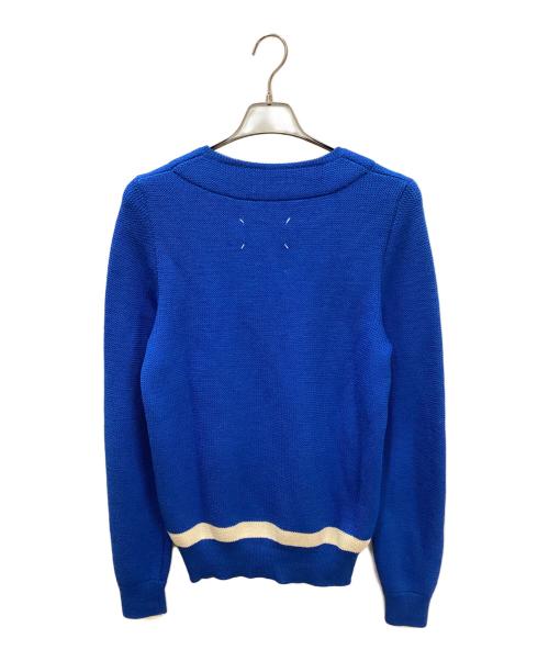 Maison Margiela 14（メゾンマルジェラ 14）Maison Margiela 14 (メゾンマルジェラ 14) Vネックニット ブルー サイズ:Sの古着・服飾アイテム