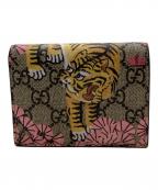 GUCCIグッチ）の古着「ベンガルコンパクトウォレット」｜ブラウン