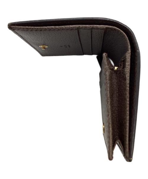 GUCCI（グッチ）GUCCI (グッチ) ベンガルコンパクトウォレット ブラウンの古着・服飾アイテム