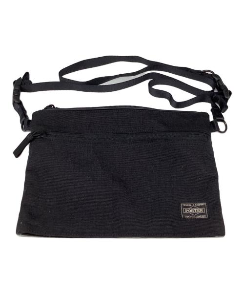 PORTER（ポーター）PORTER (ポーター) ハイブリッドサコッシュ ブラックの古着・服飾アイテム