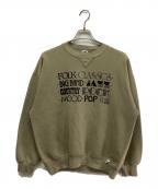 RUSSELL ATHLETICラッセルアスレチック）の古着「プリントスウェット」｜カーキ
