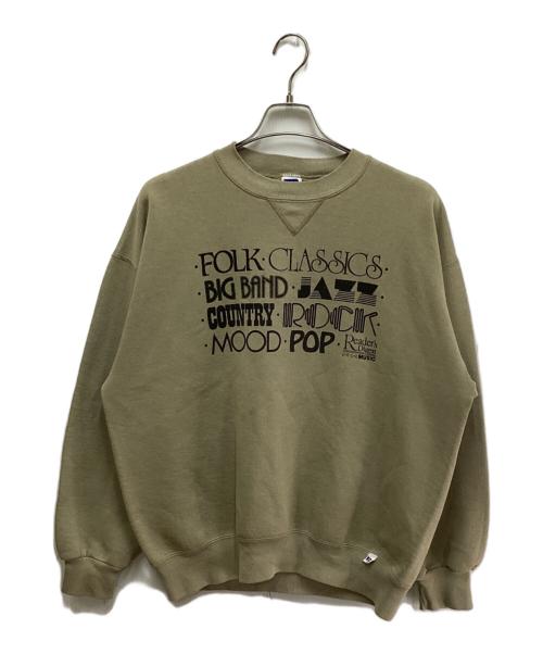 RUSSELL ATHLETIC（ラッセルアスレチック）RUSSELL ATHLETIC (ラッセルアスレチック) プリントスウェット カーキ サイズ:XLの古着・服飾アイテム