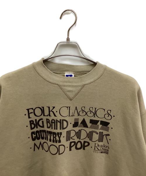 RUSSELL ATHLETIC（ラッセルアスレチック）RUSSELL ATHLETIC (ラッセルアスレチック) プリントスウェット カーキ サイズ:XLの古着・服飾アイテム