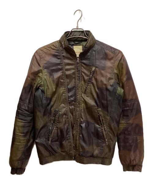 DIESEL（ディーゼル）DIESEL (ディーゼル) カモ柄中綿ジャケット オリーブ サイズ:Sの古着・服飾アイテム