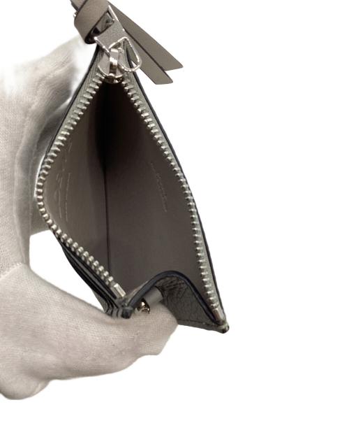 LOEWE（ロエベ）LOEWE (ロエベ) コイン＆パスケース グレー×グリーンの古着・服飾アイテム