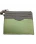 中古・古着 LOEWE (ロエベ) コイン＆パスケース グレー×グリーン：18000円
