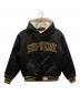 SUPREME（シュプリーム）の古着「Lined Hooded Satin Varsity Jacket」｜ブラック