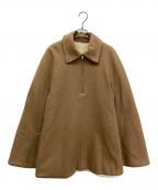 CLANEクラネ）の古着「REVERSIBLE BOA MILITARY CAPE COAT(リバーシブルボアミリタリーケープコート)」｜ブラウン