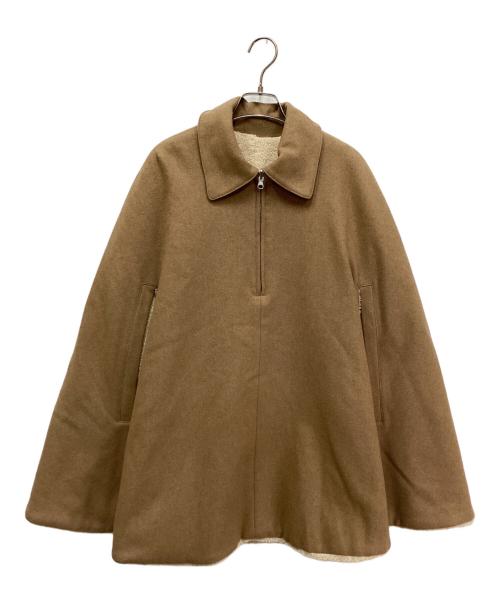 CLANE（クラネ）CLANE (クラネ) REVERSIBLE BOA MILITARY CAPE COAT(リバーシブルボアミリタリーケープコート) ブラウン サイズ:1の古着・服飾アイテム