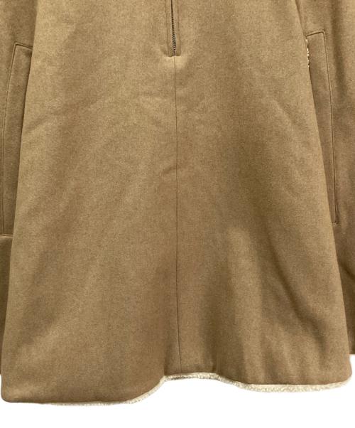 CLANE（クラネ）CLANE (クラネ) REVERSIBLE BOA MILITARY CAPE COAT(リバーシブルボアミリタリーケープコート) ブラウン サイズ:1の古着・服飾アイテム