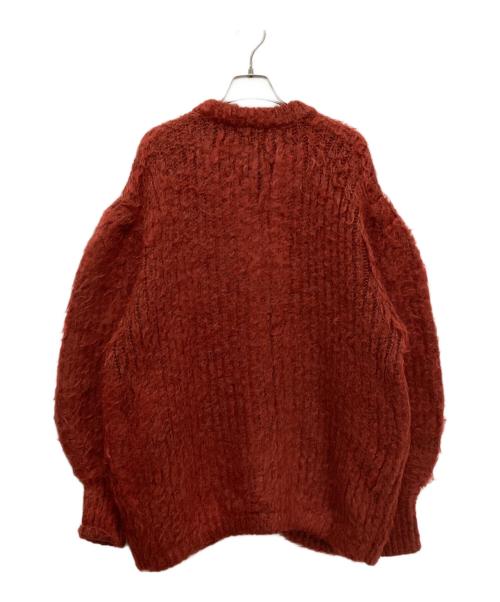 CLANE（クラネ）CLANE (クラネ) COLOR MOHAIR SHAGGY CARDIGAN レッド サイズ:1の古着・服飾アイテム
