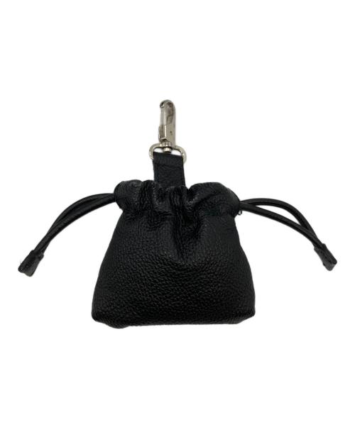 MAISON SPECIAL（メゾンスペシャル）MAISON SPECIAL (メゾンスペシャル) 2WAY Leather Mini Shoulder Bag With Drawstring Charm/レザーミニｼｮﾙﾀﾞｰバッグウィズドロウストリングチャーム ブラックの古着・服飾アイテム