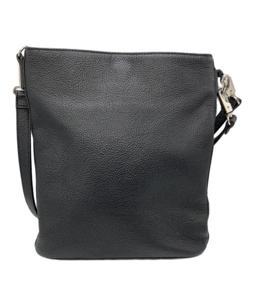 MAISON SPECIAL（メゾンスペシャル）MAISON SPECIAL (メゾンスペシャル) 2WAY Leather Mini Shoulder Bag With Drawstring Charm/レザーミニｼｮﾙﾀﾞｰバッグウィズドロウストリングチャーム ブラックの古着・服飾アイテム