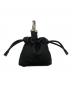 中古・古着 MAISON SPECIAL (メゾンスペシャル) 2WAY Leather Mini Shoulder Bag With Drawstring Charm/レザーミニｼｮﾙﾀﾞｰバッグウィズドロウストリングチャーム ブラック：6000円