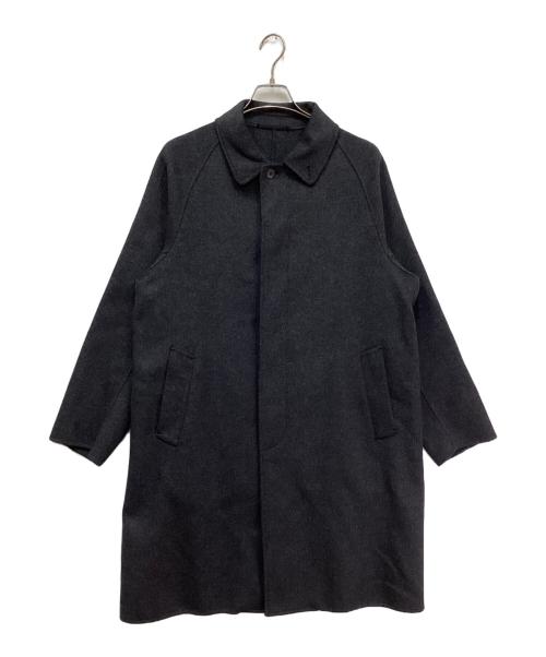BEAUTY&YOUTH UNITED ARROWS（ビューティーアンドユースユナイテッドアローズ）BEAUTY&YOUTH UNITED ARROWS (ビューティーアンドユースユナイテッドアローズ) ショートビーバーフィニッシュ リバーメルトン バルカラー コート グレー サイズ:Lの古着・服飾アイテム