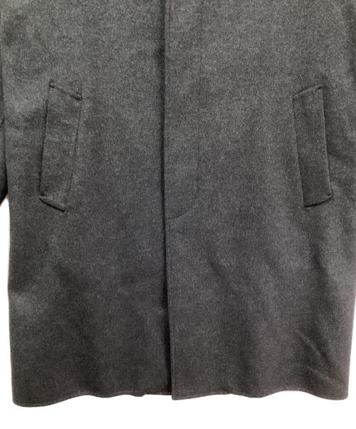 BEAUTY&YOUTH UNITED ARROWS（ビューティーアンドユースユナイテッドアローズ）BEAUTY&YOUTH UNITED ARROWS (ビューティーアンドユースユナイテッドアローズ) ショートビーバーフィニッシュ リバーメルトン バルカラー コート グレー サイズ:Lの古着・服飾アイテム
