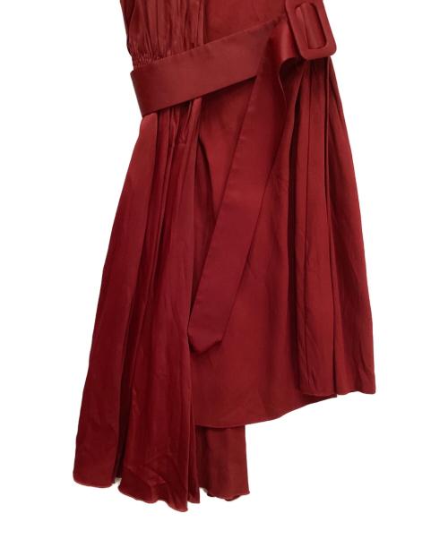 MM6 Maison Margiela（エムエムシックスメゾンマルジェラ）MM6 Maison Margiela (エムエムシックスメゾンマルジェラ) ノースリーブワンピース レッド サイズ:38の古着・服飾アイテム