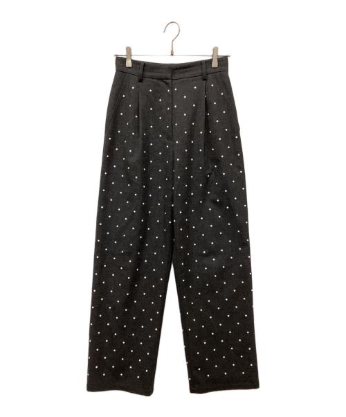 CLANE（クラネ）CLANE (クラネ) PEARL DOT PANTS / パールドットパンツ グレー サイズ:1の古着・服飾アイテム