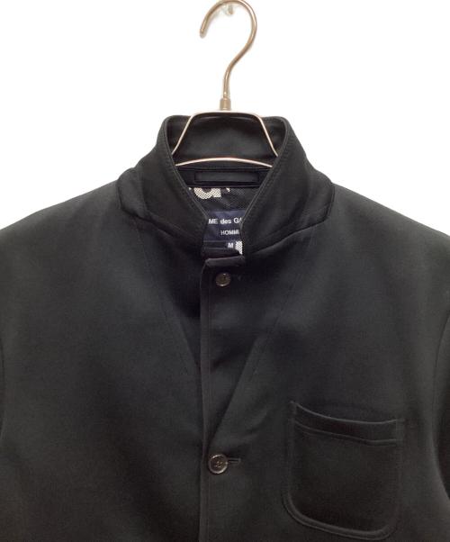 COMME des GARCONS（コムデギャルソン）COMME des GARCONS (コムデギャルソン) メッシュロゴテーラードジャケット ブラック サイズ:Mの古着・服飾アイテム