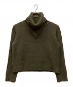 TAKAHIROMIYASHITA TheSoloIst.タカヒロミヤシタ ザソロイスト）の古着「cap shoulder scarf turtleneck ニット/カップショルダースカーフタートルネック」｜カーキ
