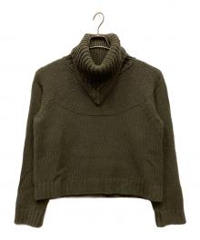 TAKAHIROMIYASHITA TheSoloIst.（タカヒロミヤシタ ザソロイスト）の古着「cap shoulder scarf turtleneck ニット/カップショルダースカーフタートルネック」｜カーキ