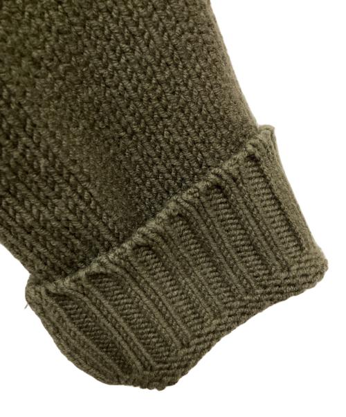 TAKAHIROMIYASHITA TheSoloIst.（タカヒロミヤシタ ザソロイスト）TAKAHIROMIYASHITA TheSoloIst. (タカヒロミヤシタ ザソロイスト) cap shoulder scarf turtleneck ニット/カップショルダースカーフタートルネック カーキ サイズ:48の古着・服飾アイテム