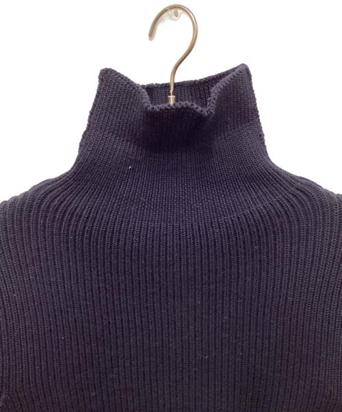 ANDERSEN-ANDERSEN（アンデルセン アンデルセン）ANDERSEN-ANDERSEN (アンデルセン アンデルセン) リブハイネックニット ネイビー サイズ:Mの古着・服飾アイテム