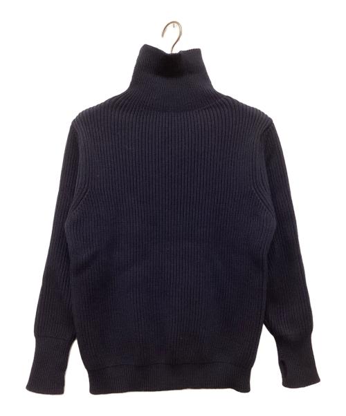 ANDERSEN-ANDERSEN（アンデルセン アンデルセン）ANDERSEN-ANDERSEN (アンデルセン アンデルセン) リブハイネックニット ネイビー サイズ:Mの古着・服飾アイテム