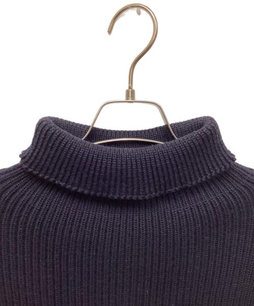 ANDERSEN-ANDERSEN（アンデルセン アンデルセン）ANDERSEN-ANDERSEN (アンデルセン アンデルセン) リブハイネックニット ネイビー サイズ:Mの古着・服飾アイテム