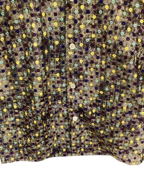 Needles（ニードルズ）Needles (ニードルズ) CABANA SHIRT / フラワーシースルーシャツ グリーン サイズ:Lの古着・服飾アイテム