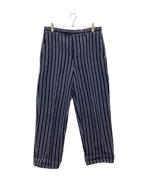 digawel（ディガウェル）digawel (ディガウェル) 銀糸ストライプパンツ ブルー サイズ:3の古着・服飾アイテム