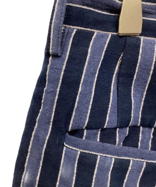 digawel（ディガウェル）digawel (ディガウェル) 銀糸ストライプパンツ ブルー サイズ:3の古着・服飾アイテム