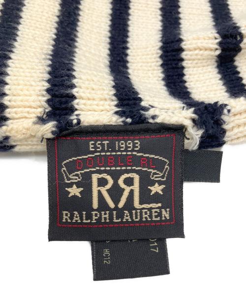 RRL（ダブルアールエル）RRL (ダブルアールエル) コットンワッチキャップ ブラック×ベージュ サイズ:Freeの古着・服飾アイテム