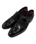 TOM FORDトムフォード）の古着「エナメルレザーローファー」｜ブラック