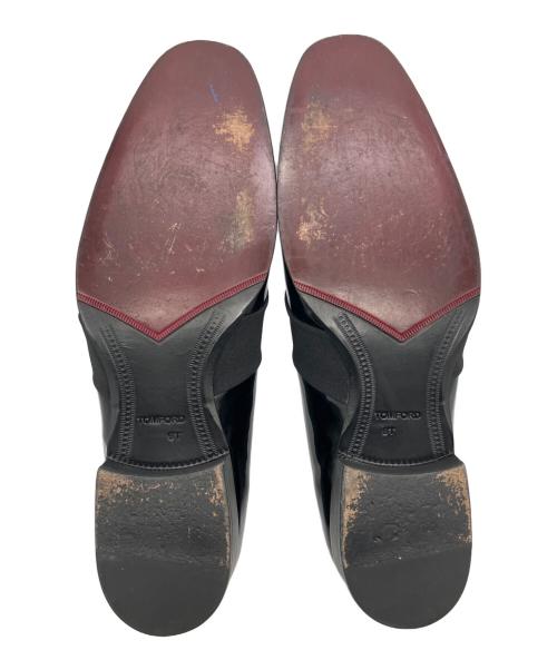 TOM FORD（トムフォード）TOM FORD (トムフォード) エナメルレザーローファー ブラック サイズ:９Tの古着・服飾アイテム