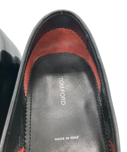 TOM FORD（トムフォード）TOM FORD (トムフォード) エナメルレザーローファー ブラック サイズ:９Tの古着・服飾アイテム